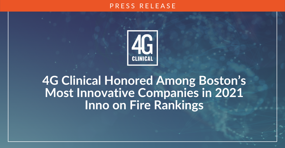 4G Clinical 2021 Honoree Inno on Fire
