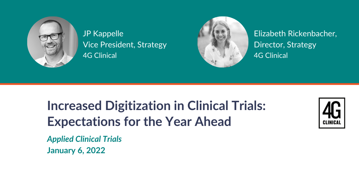 JP Kappelle Elizabeth Rickenbacher 4G Clinical Applied Clinical Trials